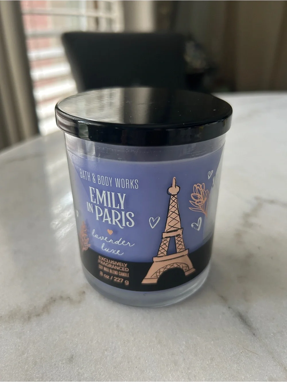 Bath & Body Works Lavender Luxe Purple Scented Candle